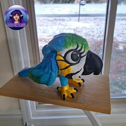 Macaw Puff - Exclusive Model 3d model
