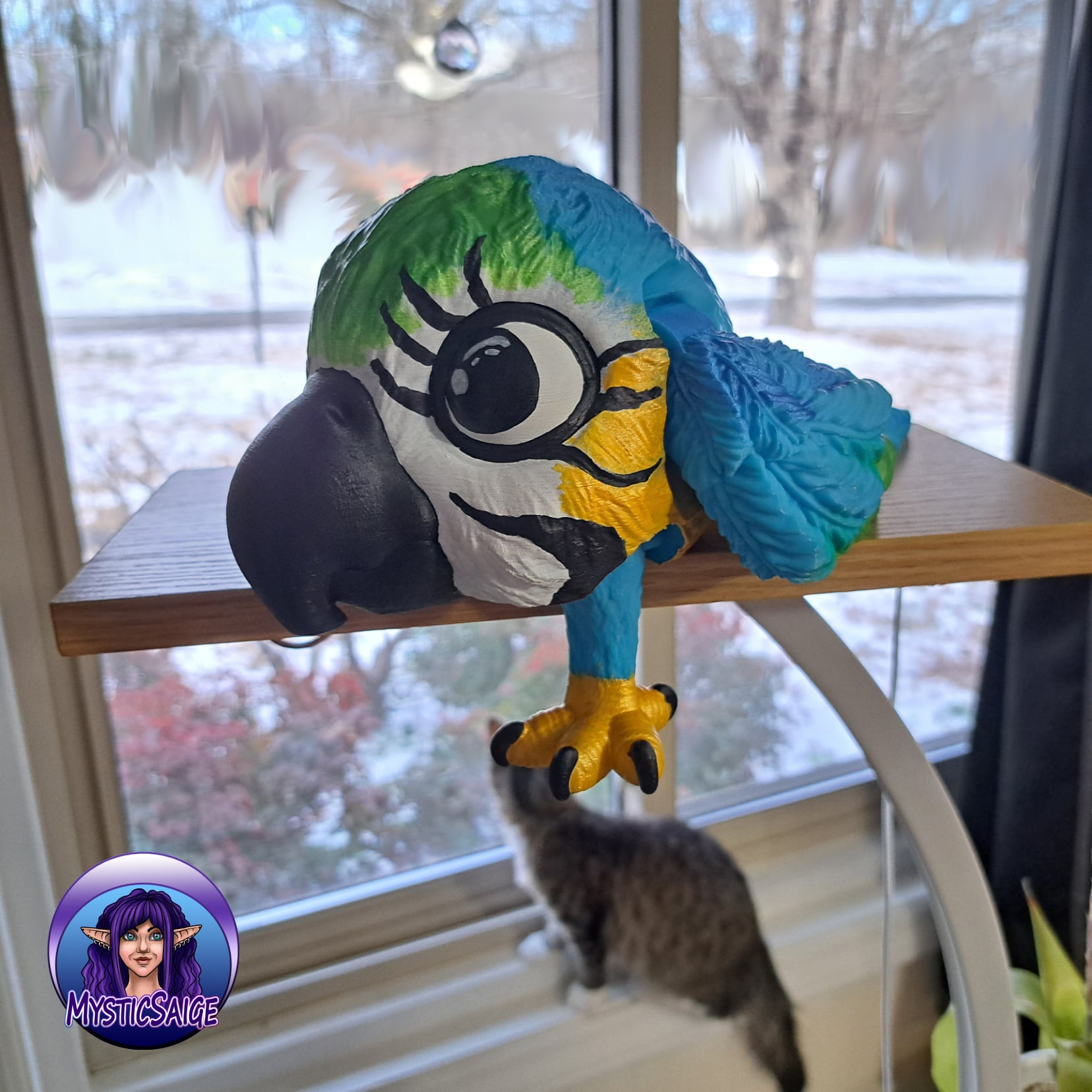 Macaw Puff - Exclusive Model 3d model