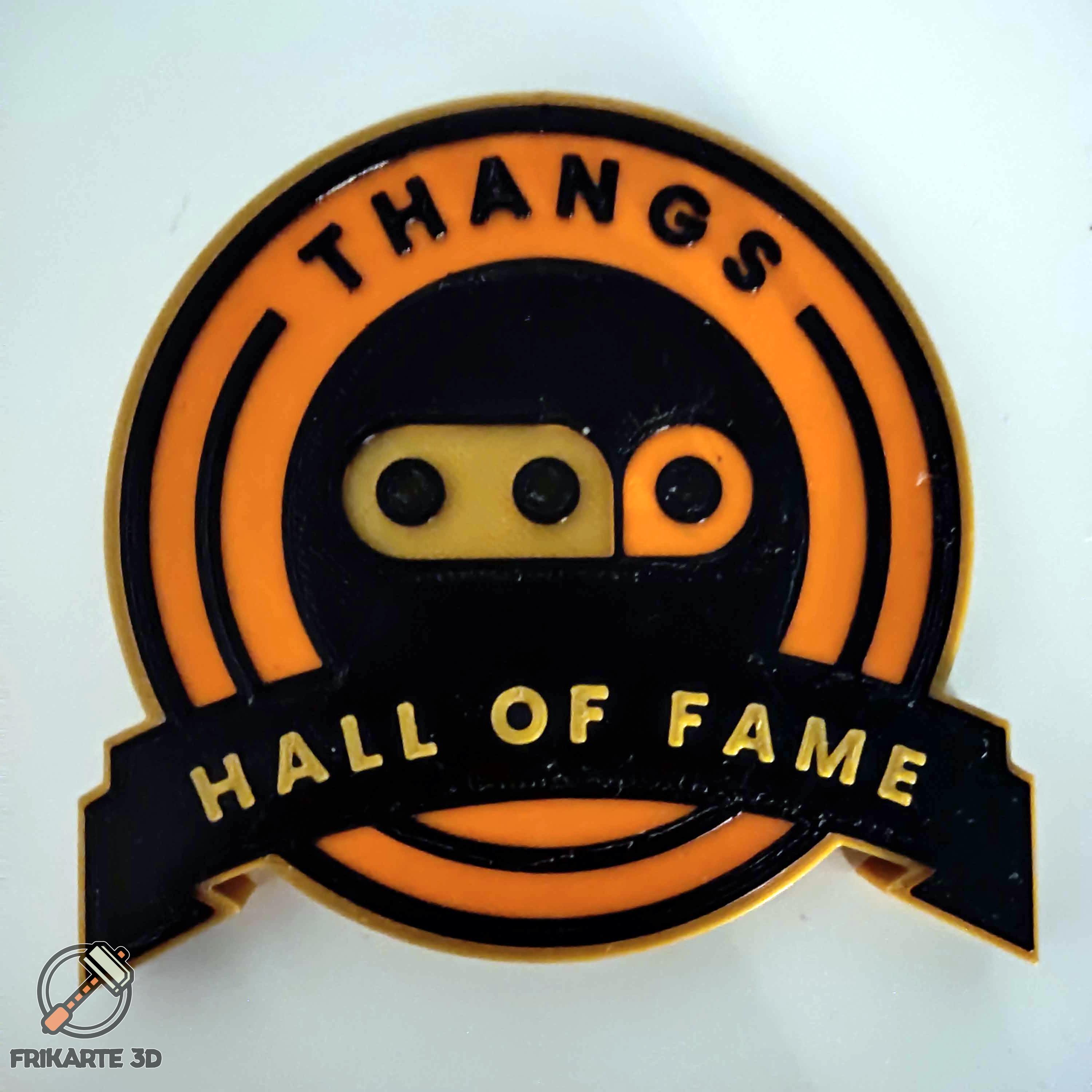 Thangs Hall of Fame Wall Art 3d model