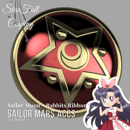 Mars Rabbit Ribbon Cosplay Accessories 3d model