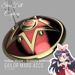 Mars Rabbit Ribbon Cosplay Accessories 3d model