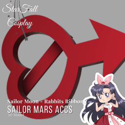 Mars Rabbit Ribbon Cosplay Accessories 3d model