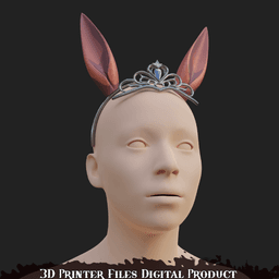Daiwa Scarlet Cosplay Ears and Crown Accessories Umamusume: Pretty Derby 3d model
