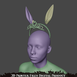 Daiwa Scarlet Cosplay Ears and Crown Accessories Umamusume: Pretty Derby 3d model