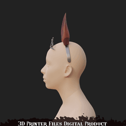 Daiwa Scarlet Cosplay Ears and Crown Accessories Umamusume: Pretty Derby 3d model
