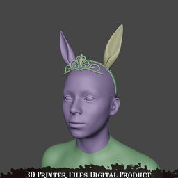 Daiwa Scarlet Cosplay Ears and Crown Accessories Umamusume: Pretty Derby 3d model