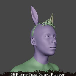 Daiwa Scarlet Cosplay Ears and Crown Accessories Umamusume: Pretty Derby 3d model
