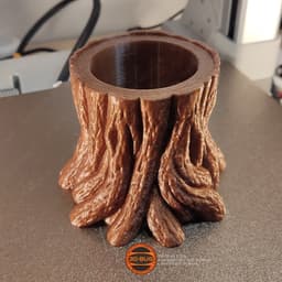 Tree Stump Pen Holder 3d model