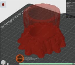 Tree Stump Pen Holder 3d model