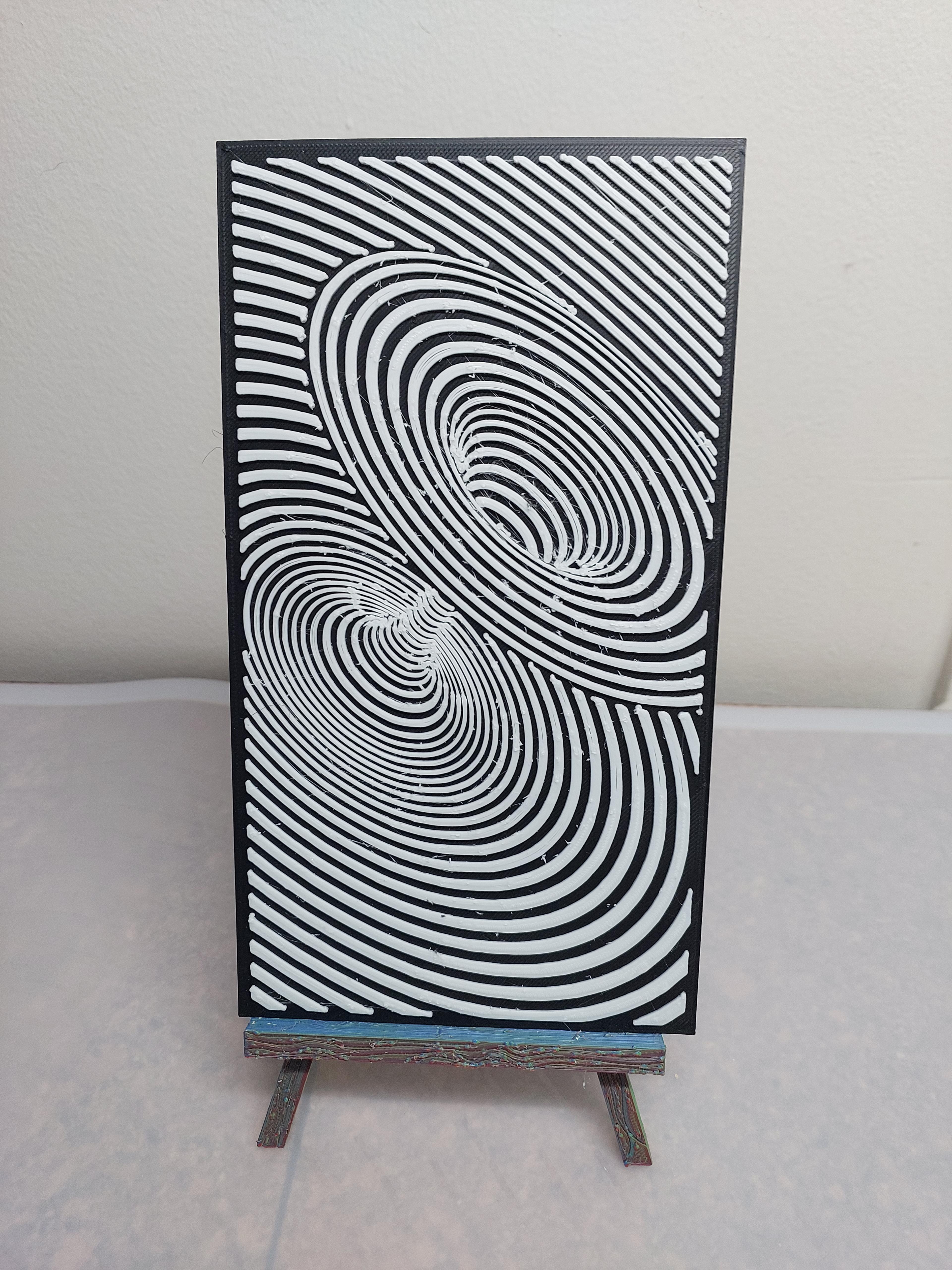 Optical Illusion Swirl 1 3d model