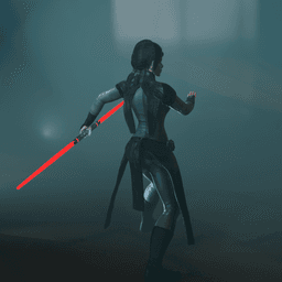 Dark Side Force Adept Female v2 3d model