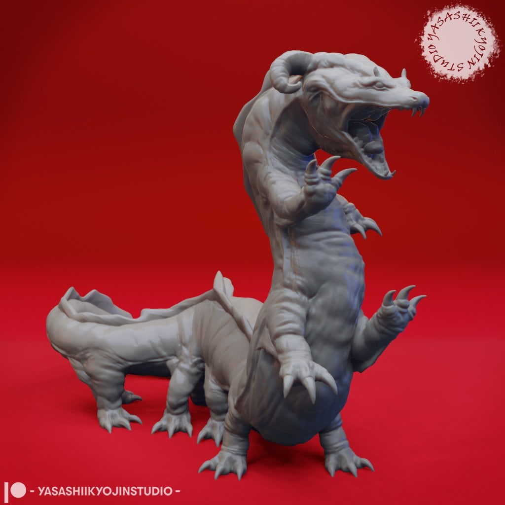 Behir - Tabletop Miniature 3d model