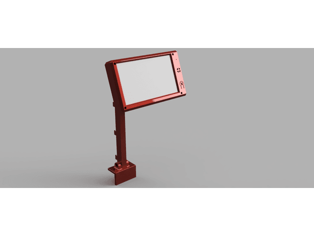 PanelDue 7i Railcore cover friendly mount 3d model