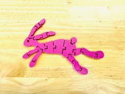 Articulated Leaping Bunny Rabbit 3d model