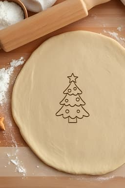 Christmas Tree Cookie Cutter, Biscuit Cutter 3d model