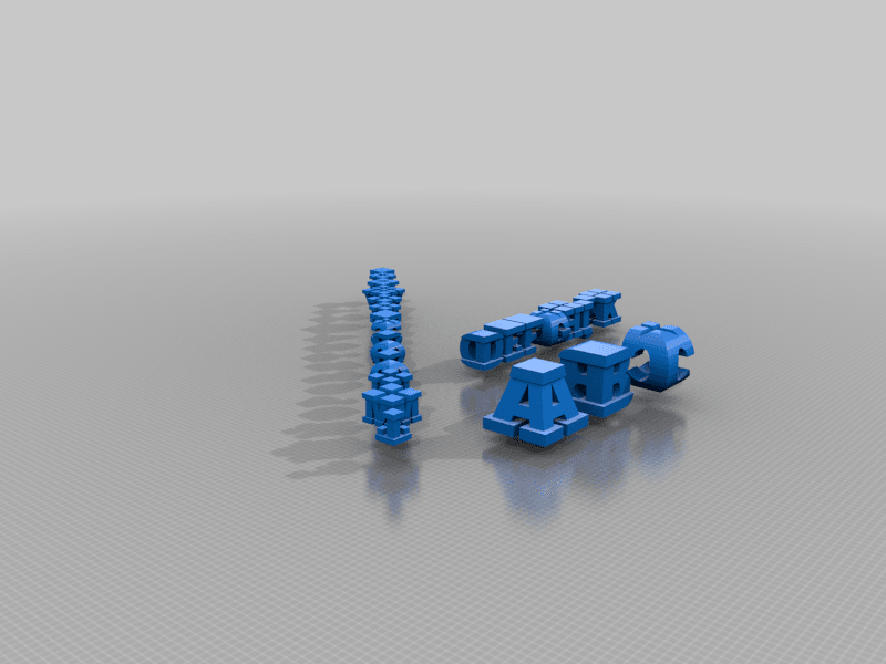 A B C .&. A-Z 3d model