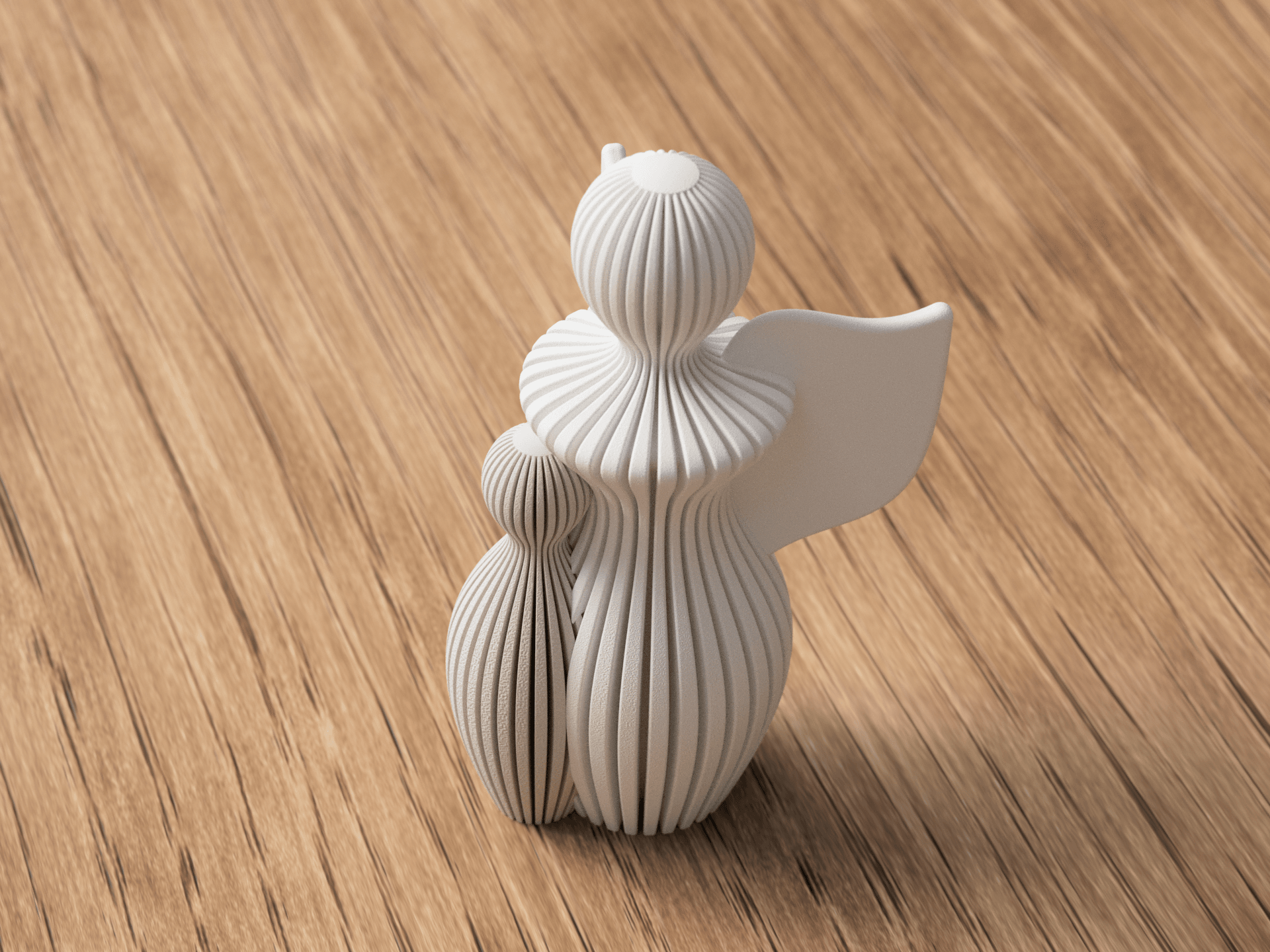 Guardian Angel with Child Statue 3d model