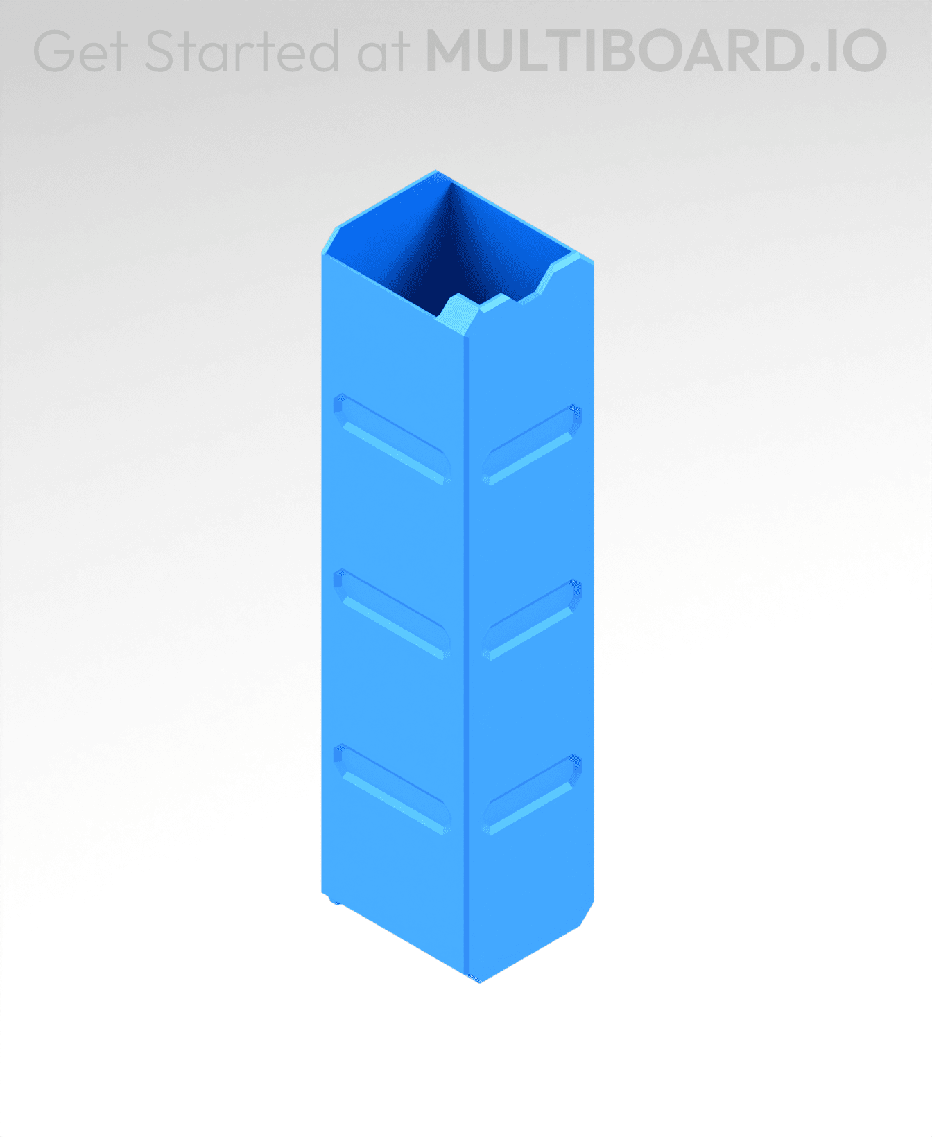 1x4x1 LU - MultiBin Simple Drawer 3d model
