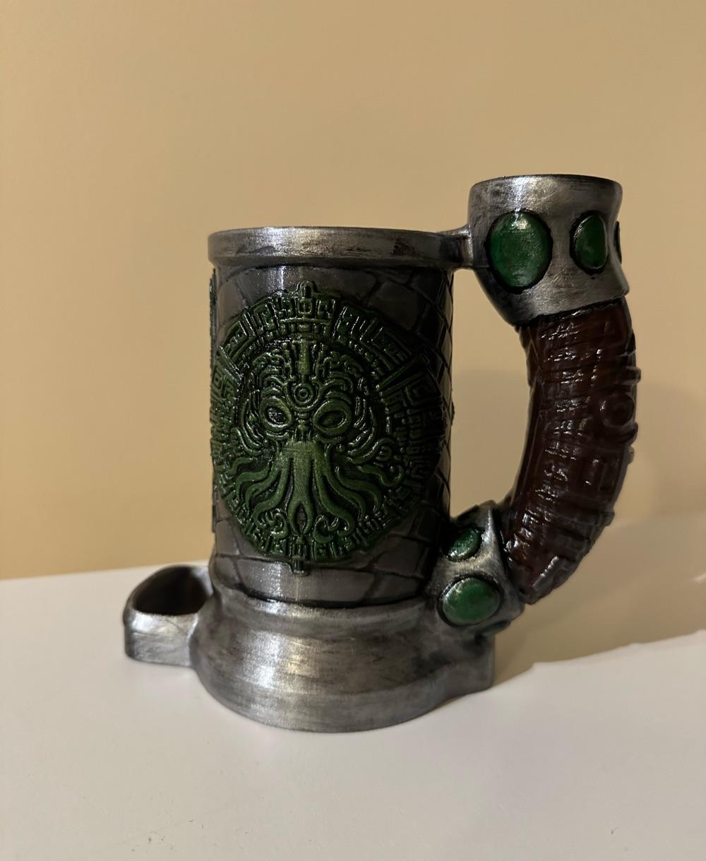 Cthulhu Can Cozy Dice Tower  - Thank you a lot! I dreamed about this and already painting another two. Working to put glass inside and separate with resin to drink other drinks than from can!  - 3d model