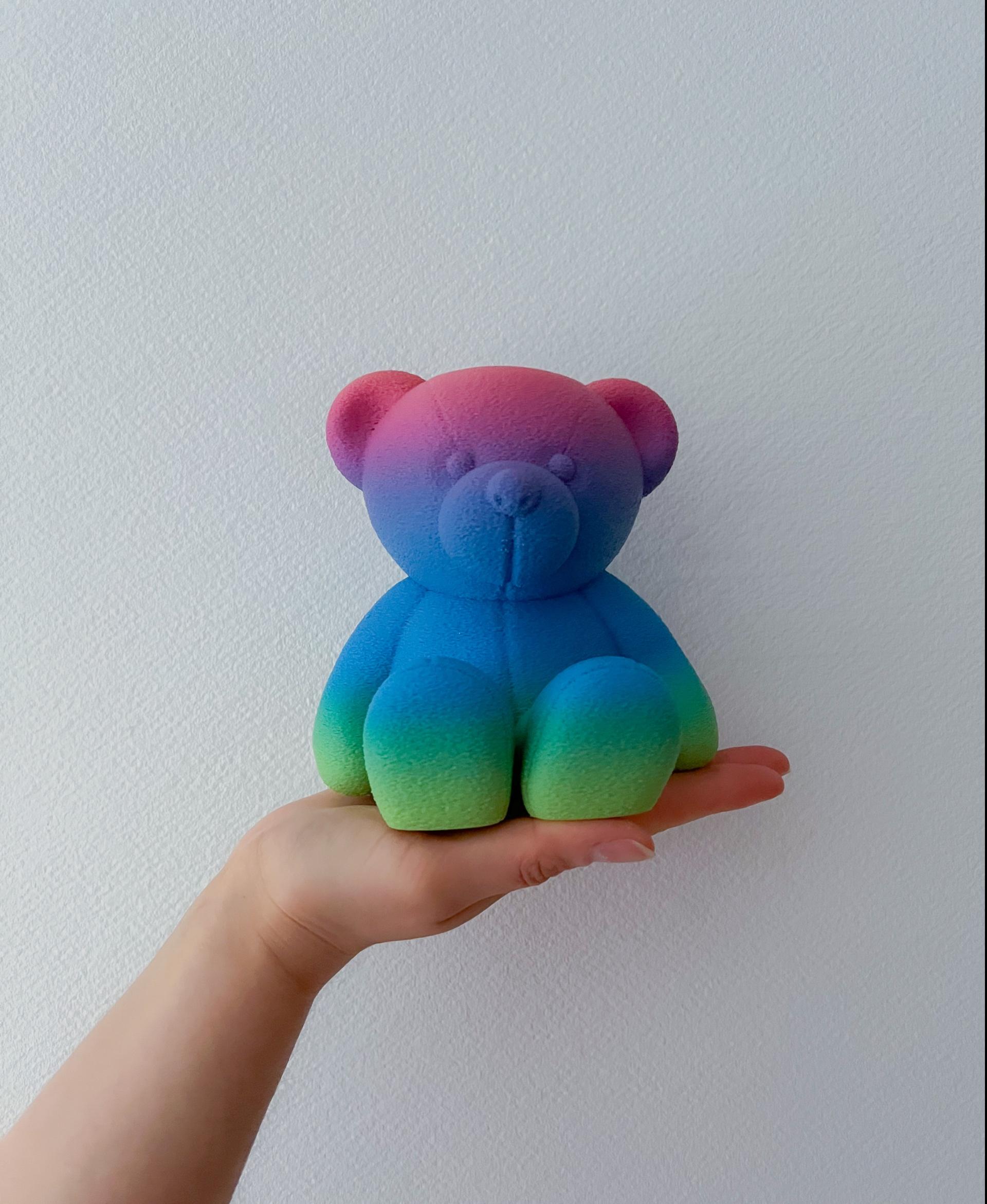 Barry Bear - 150% size in fuzzy skin.
Isanmate rainbow filament. - 3d model