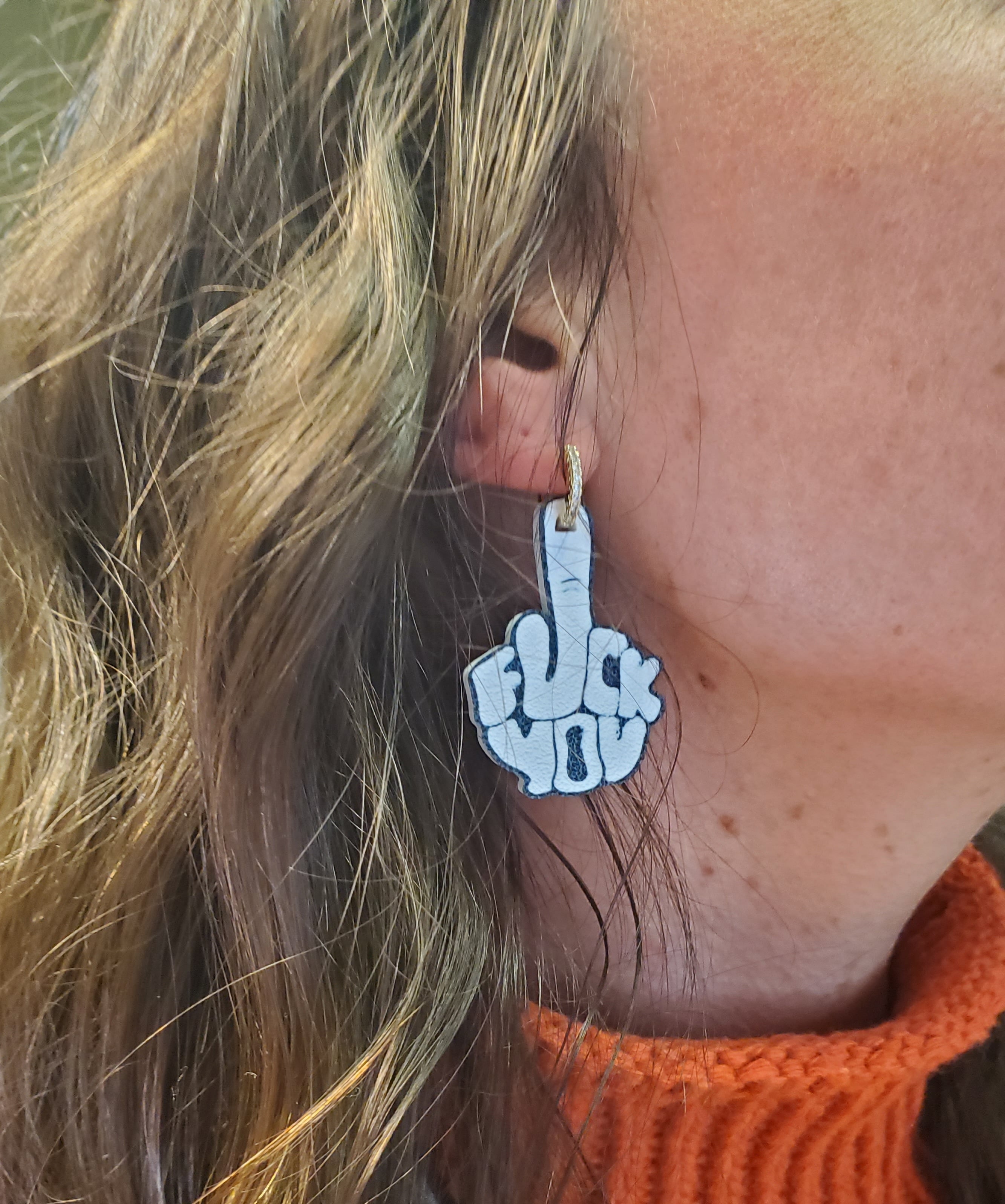 Show them how you feel Earrings or Keychain 3d model