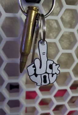 Show them how you feel Earrings or Keychain 3d model