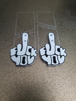 Show them how you feel Earrings or Keychain 3d model