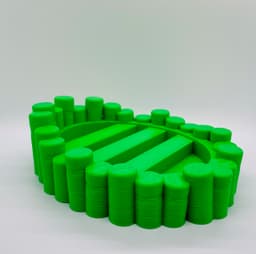 Panda Planter/Bowl with Bamboo Tray 3d model