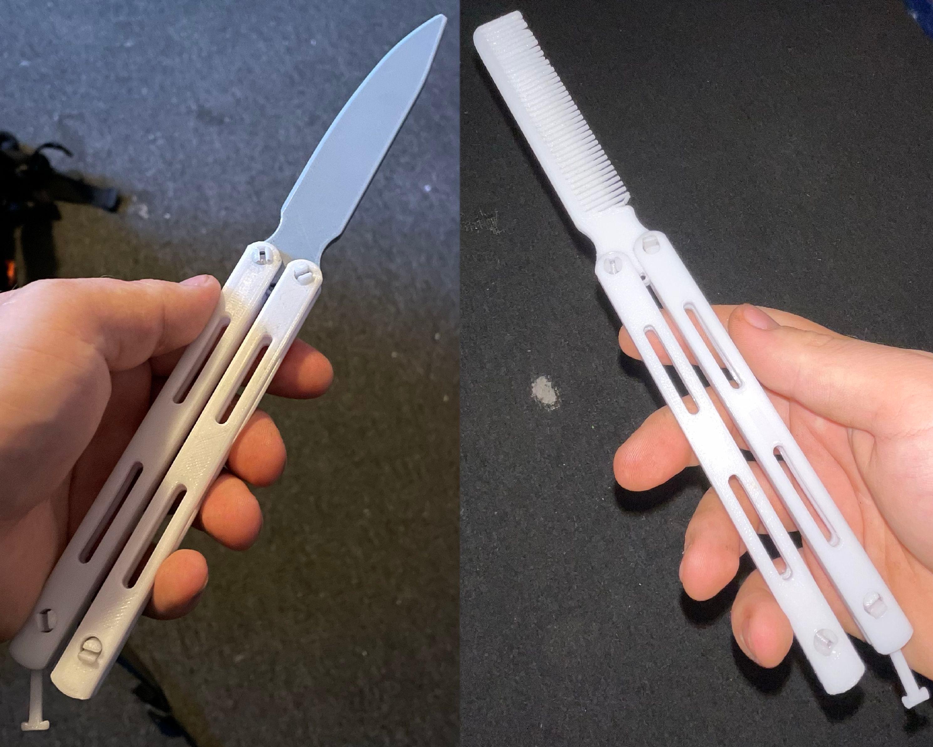 V2 trainer buttefly knife 3d model