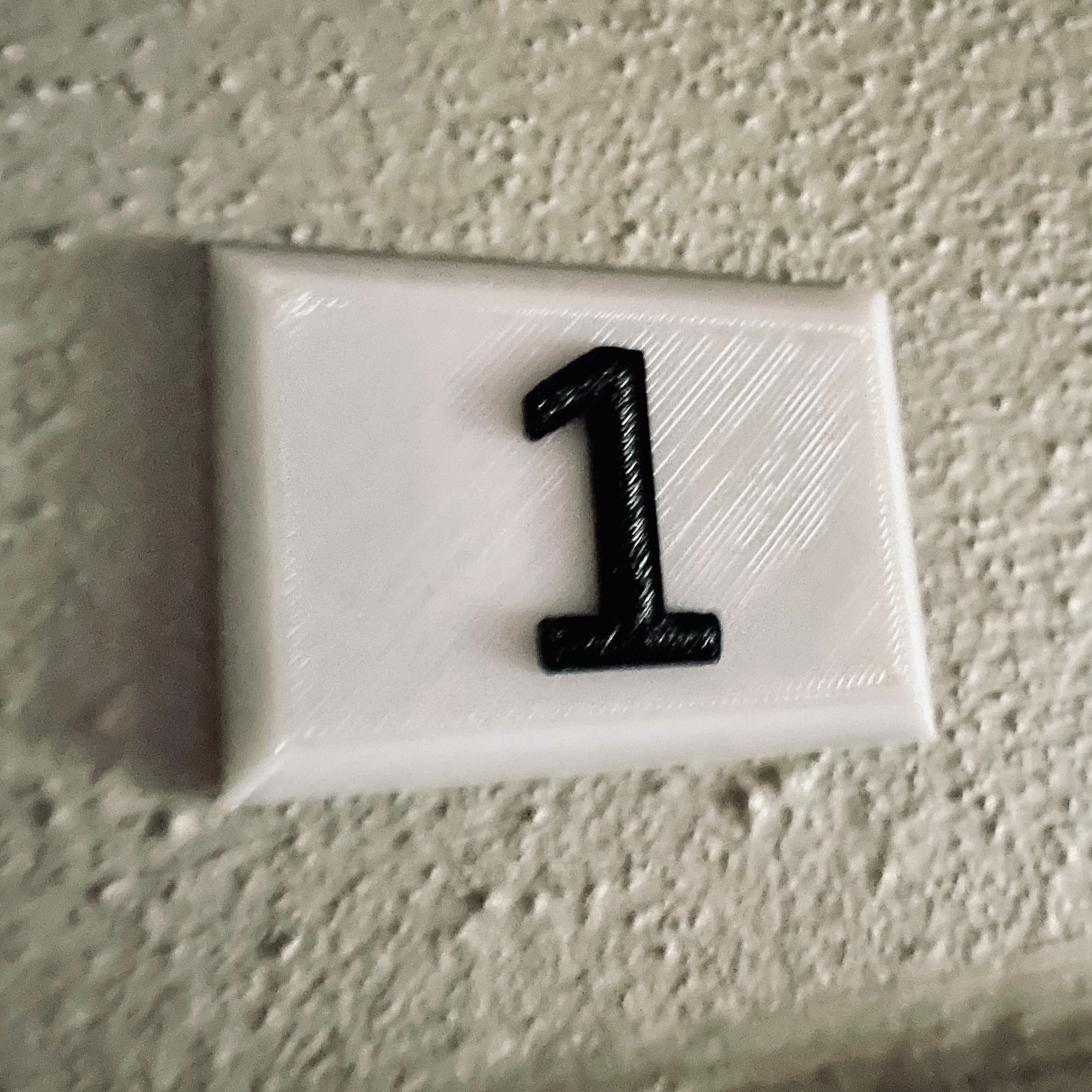 Room Numbers (1-12) 3d model