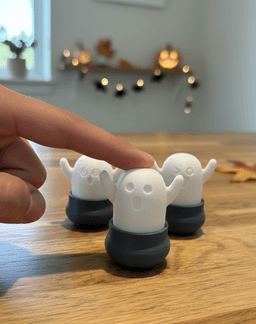 BooFlex III – Trio Ghosts in a Cauldron Clicker 3d model