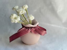 Puffy Bloom Vase | Mini Flower Vase 3d model