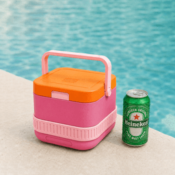 Mini Can Cooler Caddy | Portable Four Can Beverage Holder 3d model