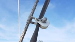 Soft shackle ball bearing pulley 3d model