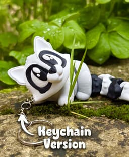 Garbet the Raccoon – Flexi Fidget Raccoon – 3DPAW 3d model