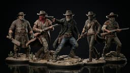 MINI LOOTS COLLECTIBLES: THE OLD WEST EDITION – THE BANDITS PACK 3d model