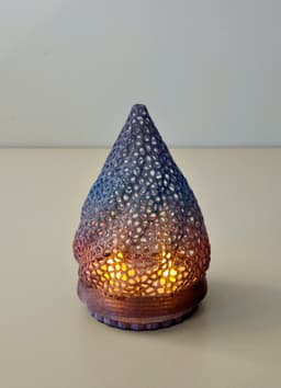 Voronoi Flame Tea Light Holder 3d model