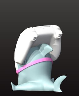 Jeff The Land Shark controller holder 3d model