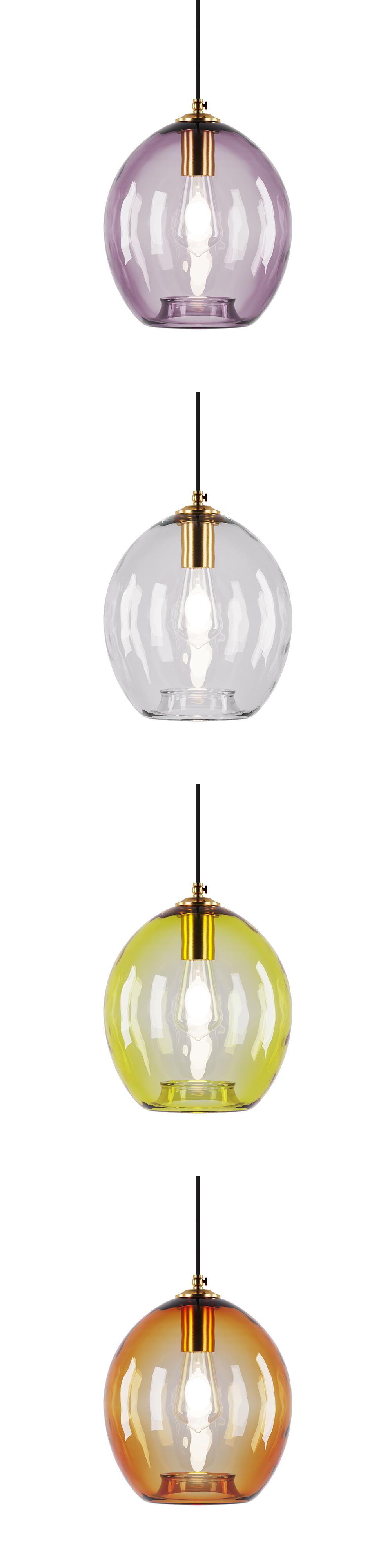 Colorglas lamp, SKU. 2059 by Pikartlights 3d model