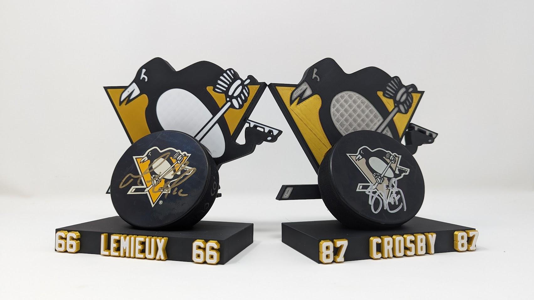 Hockey Puck Display_Pittsburgh Penguins 3d model