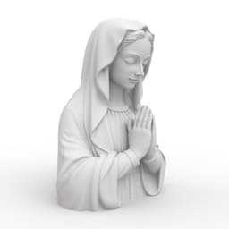 Praying Virgin Mary Statue 3d model
