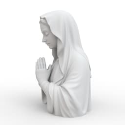 Praying Virgin Mary Statue 3d model