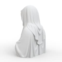 Praying Virgin Mary Statue 3d model