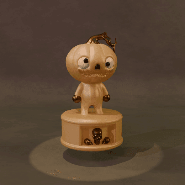 Pumpkin Boy 3d model