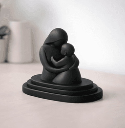 Mother's Day Sculpture STL | Mom And Child | Mother's Day Gift 3d model