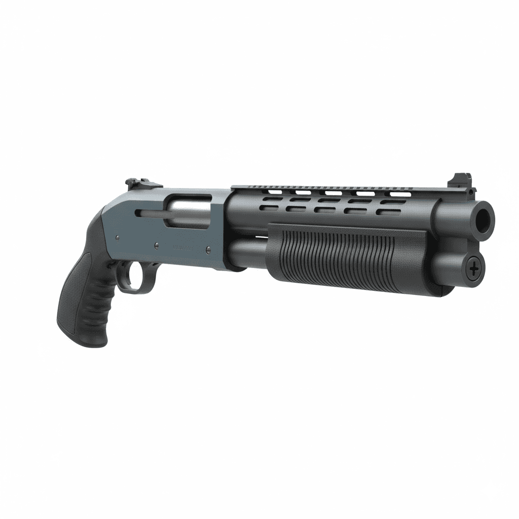 Shotgun Mossberg Shockwave Compact Shotgun 3d model