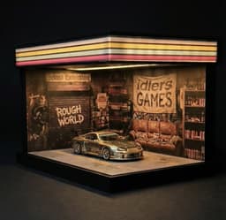 1/64 Scale Modular LED Diorama Mega Bundle STL Files | Hot Wheels Display Garage 3d model