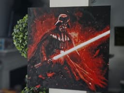 Darth Vader Starwars Hueforge Art Wall Deco 3d model