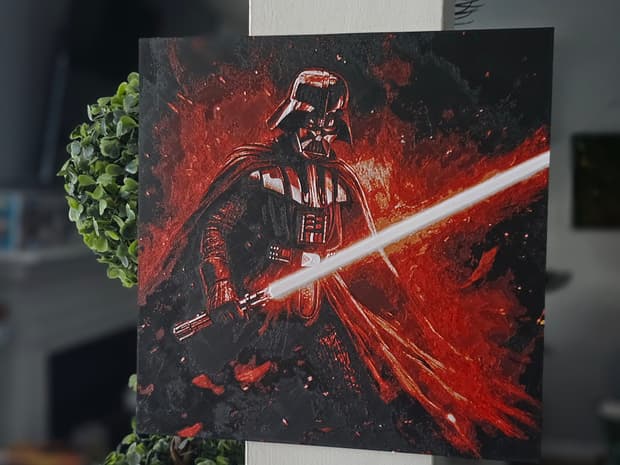 Darth Vader Starwars Hueforge Art Wall Deco 3d model