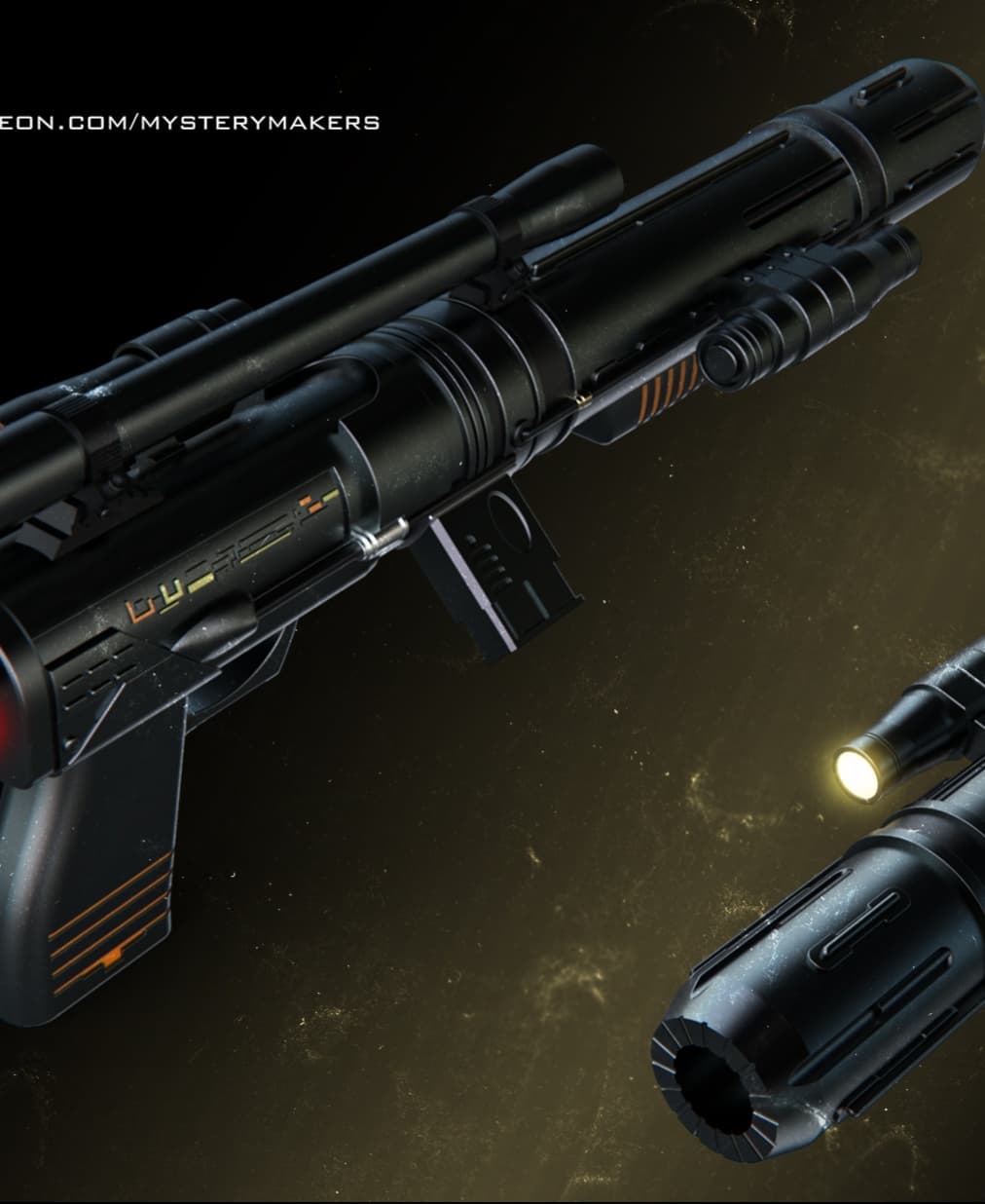 Andor blaster rifle 3d model